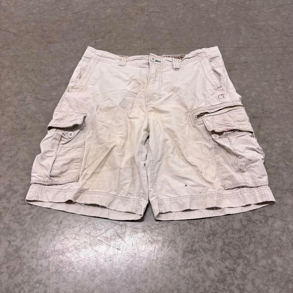 Ocean-pacific Men's Cream and White Shorts